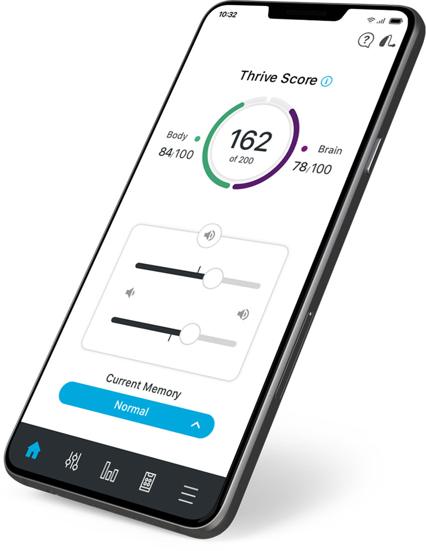 Thrive Hearing Control smartphone app